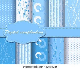set of vector paper for scrapbook