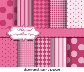 set of vector paper for scrapbook