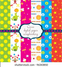 set of vector paper for scrapbook