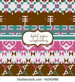 set of vector paper for scrapbook