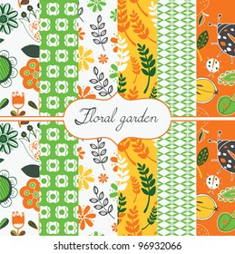 set of vector paper for scrapbook