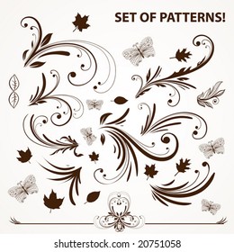 Set of vector pattern for design.