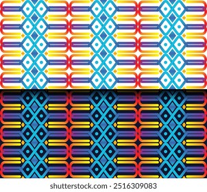 set of vector pattern design perfect for background and wallpaper in white and dark blue background. A seamless creative colorful artwork for textile fabric modern art print pattern design