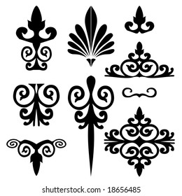 Set of vector patterns for design