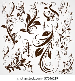 Set of vector patterns for design.