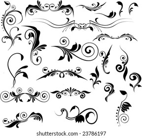Set of vector patterns for design eps 8
