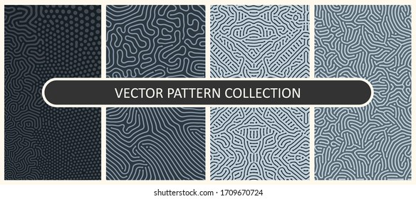 Set of Vector Patterns In Flat Colors 