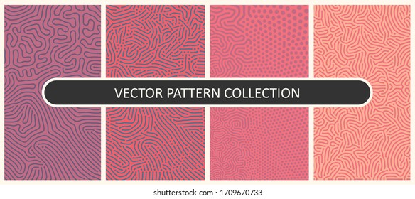 Set of Vector Patterns In Flat Colors 