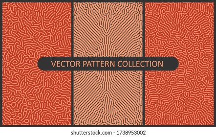 Set of Vector Patterns In Flat Colors and organic patterns