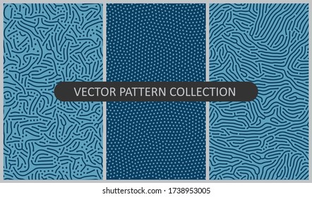 Set of Vector Patterns In Flat Colors and organic patterns