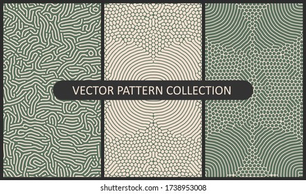 Set of Vector Patterns In Flat Colors and organic patterns