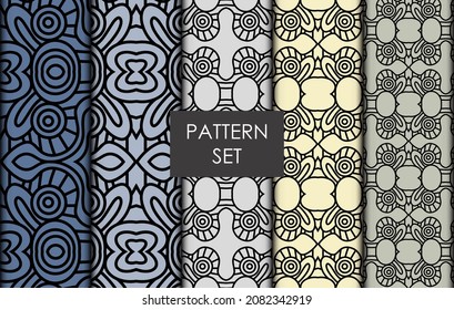 Set of Vector Patterns In Flat Colors