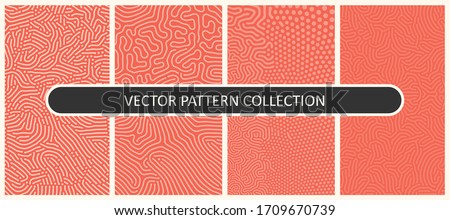 Set of Vector Patterns In Flat Colors  Foto d'archivio © 