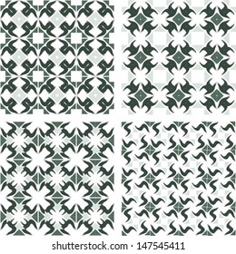 Set of vector patterns for paper gags and tiles