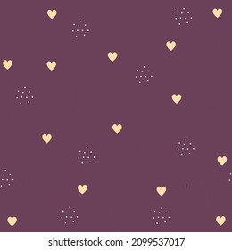 Set of vector patterns for valentine's day, Valentine's Day, February 14, minimalistic, holiday cards, messages of love, set of patterns with hearts