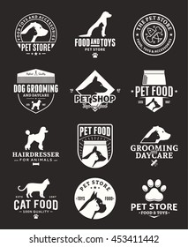 Set of vector pet logo and icons