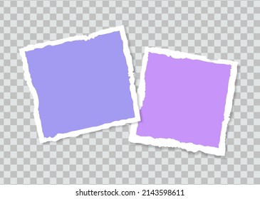 Set of vector Photo frame mockup design on sticky tape isolated on transparent background 