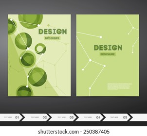 Defina Pôster de Vetor ou Modelos de Negócios com Bolhas de Tendência ou Círculos. Plano de fundo abstrato para apresentação comercial, folhetos, documentos para impressão