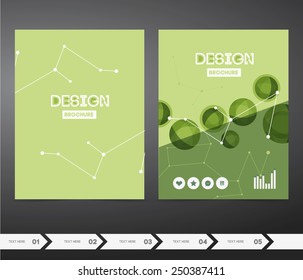 Set Vector Poster or Business Templates  with Trend Bubbls or Circles. Abstract Background for Business Presentation, Flyers, Documents for Print