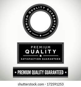 Set of vector premium quality badges and seals