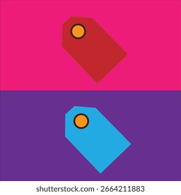 Set of vector price tag icons in vibrant colours, perfect for sales, discounts, and e-commerce projects.