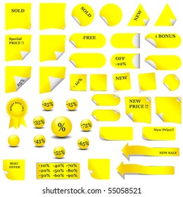 set of vector price tags - you can use it for any sale time or seasons