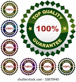 Set of vector quality labels.