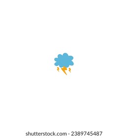 set of vector rain elements forecast