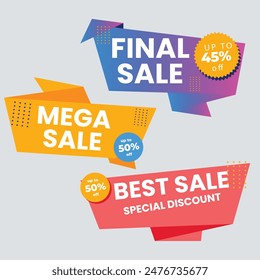 Set of vector red starburst, sunburst badges. Simple flat style vintage labels, stickers with sale discount text. Sale quality tags and labels. Template banner shopping badges.