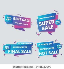 Set of vector red starburst, sunburst badges. Simple flat style vintage labels, stickers with sale discount text. Sale quality tags and labels. Template banner shopping badges.