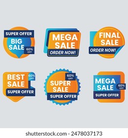 Set of vector red starburst, sunburst badges. Simple flat style vintage labels, stickers with sale discount text. Sale quality tags and labels. Template banner shopping badges.