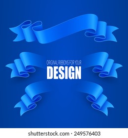 Set of vector ribbons