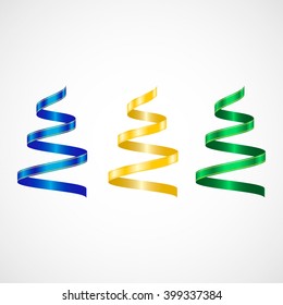 Set of  vector ribbons