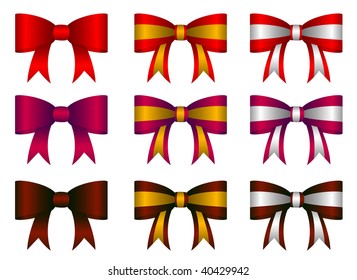 set of vector ribbons