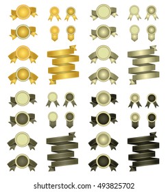 Set of vector Ribbons. Vector illustration. 