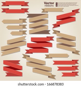 Set of vector ribbons for your design