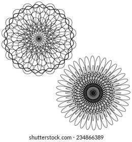 Set of Vector Rosettes pattern, Decorative Elements