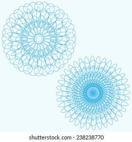 Set of Vector Rosettes pattern, Decorative Elements