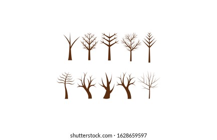 Set Vector Royalty Logo Design Inspiration Green Leaf Icons