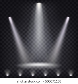 Set of vector scenic spotlights
