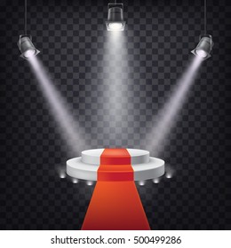 Set of vector scenic spotlights