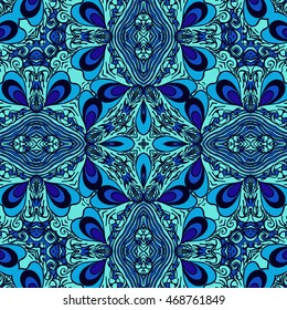 Set of vector seamless abstract pattern. Background for design and fashion. Arabic, Indian patterns