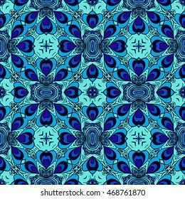 Set of vector seamless abstract pattern. Background for design and fashion. Arabic, Indian patterns