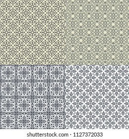 Set of vector seamless pattern
