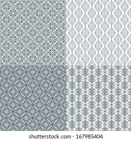 Set of vector seamless pattern