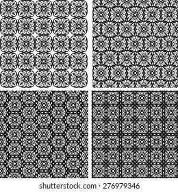 Set of vector seamless patterns