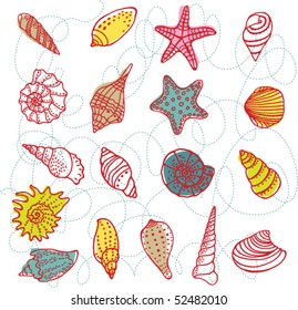 Set of vector shells