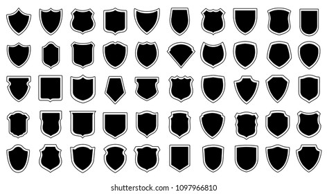 Set of vector shields