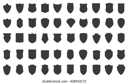 Set of vector shields