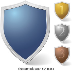 Set of vector shields